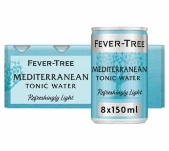 FEVER TREE – Mediterranean Tonic Water – 8x150ml Cans 8Pack