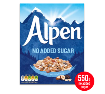 ALPEN  – Swiss Style Muesli No Added Sugar – 550g