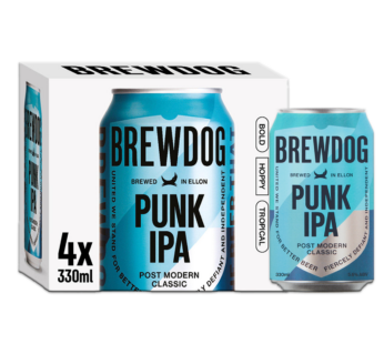 BREWDOG – Punk IPA Beer Can – 4x330ml 4PACK, ABV. 5.4%