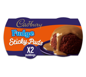 CADBURY – Microwavable Sticky Puds Fudge 2 Pack – 190g