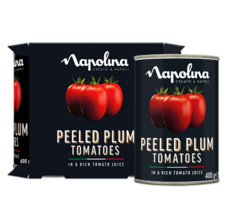 NAPOLINA – Peeled Plum Tomatoes in a Rich Tomato Juice – 4pack 4x400g