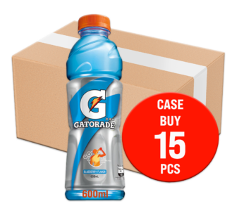 GATORADE – Blueberry PET Bottle Casebuy – 15x600ml 15 Pack
