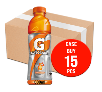 GATORADE – Orange PET Bottle Casebuy – 15x600ml 15 Pack