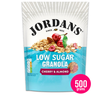 JORDANS – Low Sugar Granola Cherry & Almond – 500g
