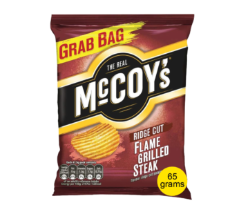 MCCOYS – Potato Crisps Flame Grilled Steak Grab Bags – 65G