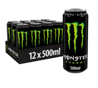 MONSTER – Original Energy Drink Cans – 12x500ml 12PACK