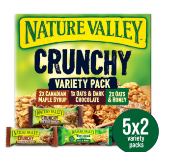 NATURE VALLEY – Crunchy Variety Pack Cereal Bars – 210g