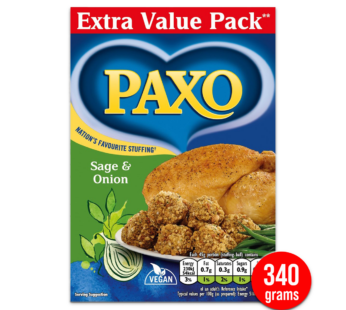 PAXO – Sage & Onion Stuffing for Chicken ValuePack – 340g
