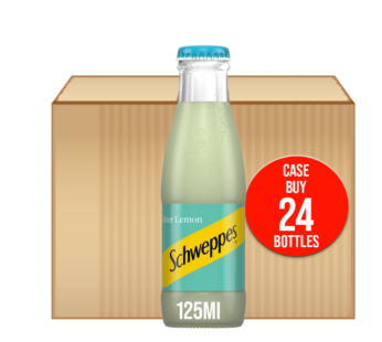 SCHWEPPES – Bitter Lemon – 24x125ml Glass Bottles 24Pack