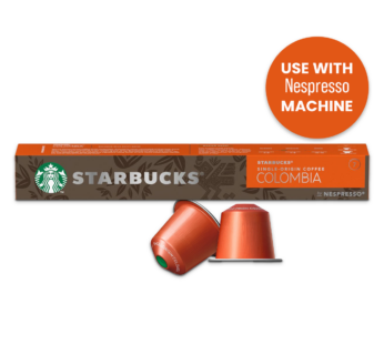 NESPRESSO – Starbucks Columbia Espresso Coffee Pods – 10’s
