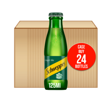 SCHWEPPES – Canada Dry Ginger Ale – 24x125ml Glass Bottles 24Pack