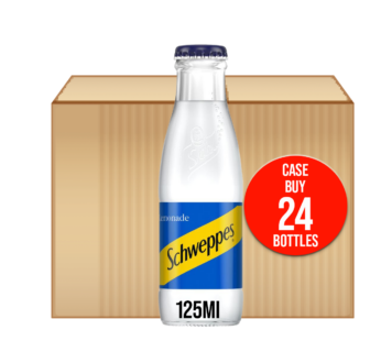 SCHWEPPES – Lemonade – 24x125ml Glass Bottles 24Pack