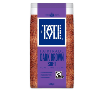 TATE & LYLE – Fairtrade Dark Brown Soft Sugar – 500g