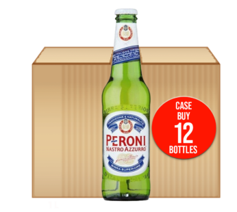 PERONI NASTRO – Azzurro Larger Bottles – 12x330ml 12Pack, ABV 5%