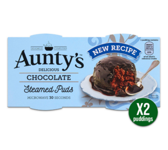 AUNTYS – Microwavable Steamed Chocolate Puddings – 2Pack 95g