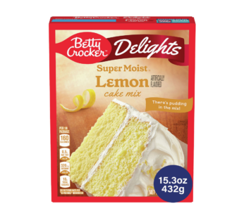 GENERAL MILLS – Betty Crocker Super Moist Lemon Cake Mix – 15.3oz / 432g