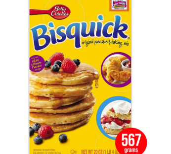 BETTY CROCKER – General Mills Bisquick Original Pancake & Baking Mix – 20oz / 567g