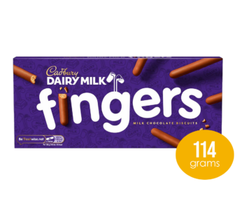 CADBURY – Dairy Milk Chocolate Biscuit Fingers – 114g