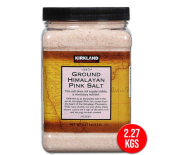 Kirkland Signature Ground Himalayan Pink Salt, 5 lbs/ 2.27Kgs