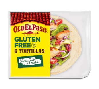 OLD EL PASO – Soft  Gluten Free Tortilla – 216g (6Wraps/Pack)