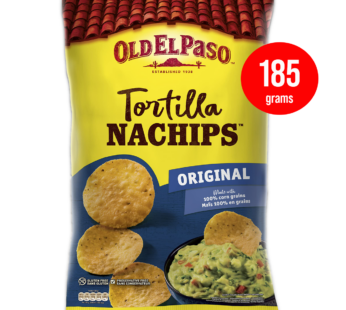 OLD EL PASO – Gluten Free Nachips Tortilla Chips – 185g