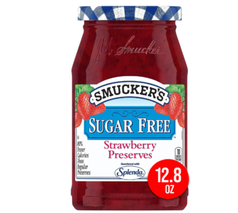 SMUCKERS – Strawberry Preserve Sugar Free – 12.8oz / 361g