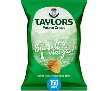 TAYLORS – Sea Salt & Vinegar Flavour Potato Crisps – 150g