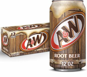 A&W – Root Beer Soda – 12x355ml Cans 12Pack
