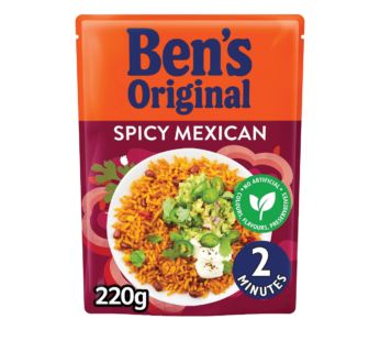 BENS ORIGINAL – Spicy Mexican Microwave Rice – 220g