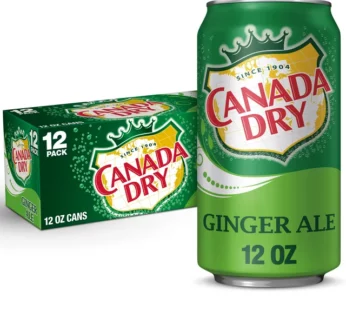 CANADA – Dry Ginger Ale Soda 12x355ml Cans – 12Pack