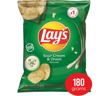 LAYS – Potato Chips Sour Cream & Onion – 180g