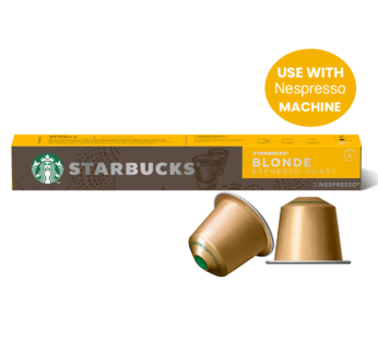 NESPRESSO – Starbucks Blonde Espresso Roast Coffee Pods – 10’s