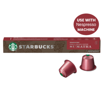 NESPRESSO – Starbucks Sumatra Coffee Pods – 10’s