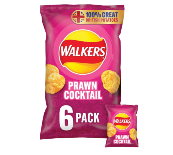 WALKERS – Prawn Cocktail Multipack Crisps – 6Pack