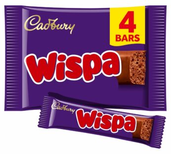 CADBURY – Wispa Chocolate Bar Multipack – 4 Pack