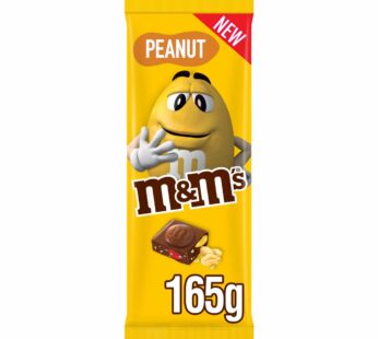 M&M’S – Crunchy Peanut & Milk Chocolate Block Sharing Bar – 165g
