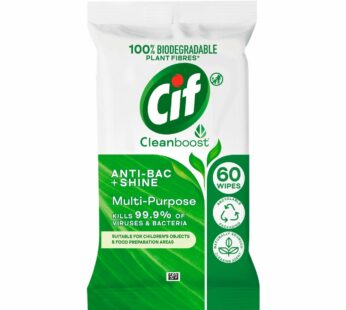 CIF – Mutli-Purpose Biodegradable Wipes – 60’s 60Sheets