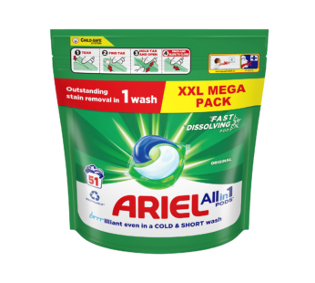 ARIEL – Original All in 1 Washing Capsules – 51 Washes
