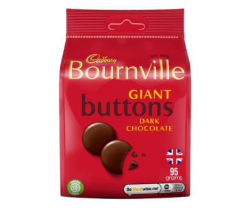 CADBURY – Bournville Dark Chocolate Giant Buttons – 95g