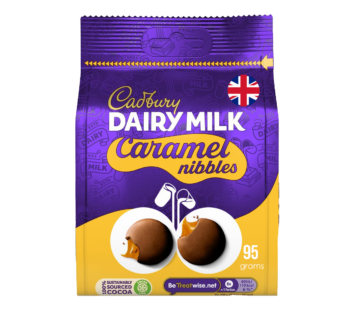 CADBURY – Dairy Milk Caramel Nibbles Chocolate Bag – 95g
