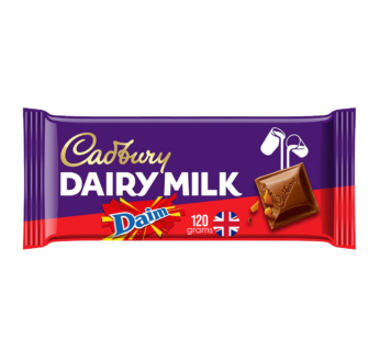 CADBURY – Dairy Milk Daim Chocolate Bar – 120g