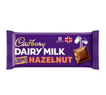 CADBURY – Dairy Milk Chopped Hazelnut Chocolate Bar – 95g