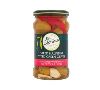 CYPRESSA – Greek Halkidiki Pitted Green Olives – 315g