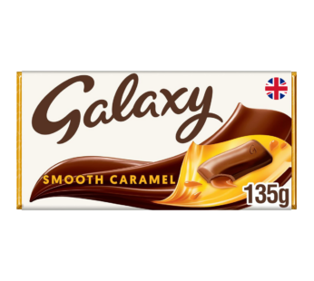 GALAXY – Smooth Caramel & Milk Chocolate Block Bar – 135g