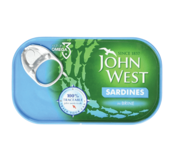 JOHN WEST – Sardines In Brine – 120g