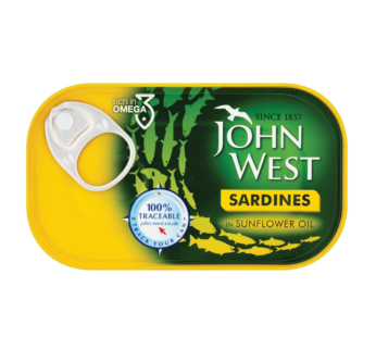 JOHN WEST – Sardines In Sunflower Oil – 120g