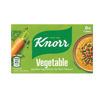 KNORR – 8 Vegetable Stock Cubes 8’s – 8x10g