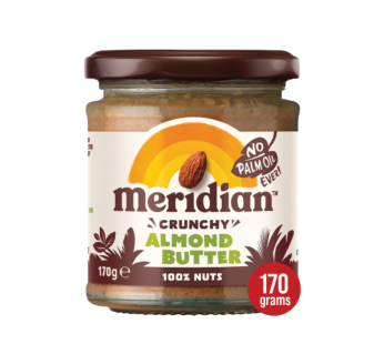 MERIDIAN – Crunchy Almond Butter 100% Nuts – 170g