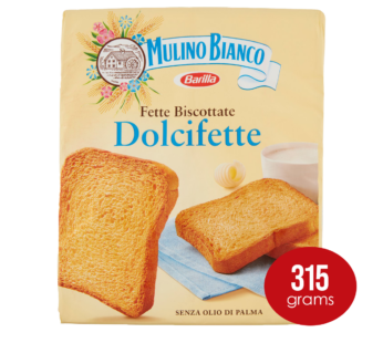 MULINO BIANCO – Fette Biscottate Dorate Toast – 315g