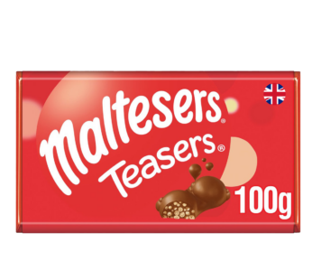 MALTESERS – Teasers Milk Chocolate & Honeycomb Block Bar – 100g